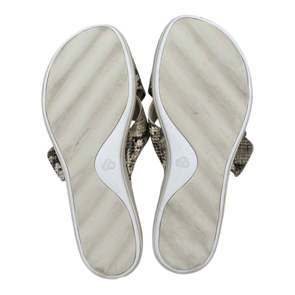 Clarks Cloudsteppers Step June Shell Slide Sandals Size 9.5 View 6